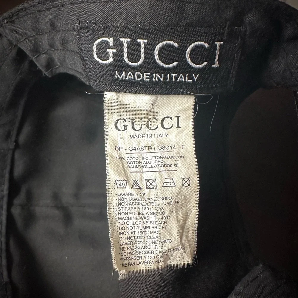 ⚜️Gucci Black Monogram Cap⚜️ - Picture 5 of 6